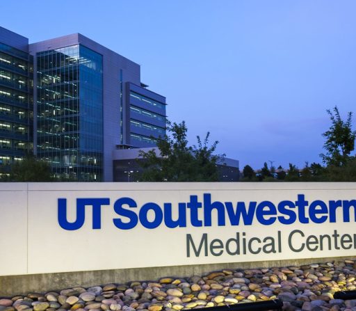 a sign for the UT Southwestern Medical Center