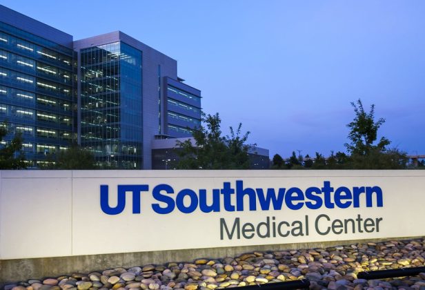a sign for the UT Southwestern Medical Center